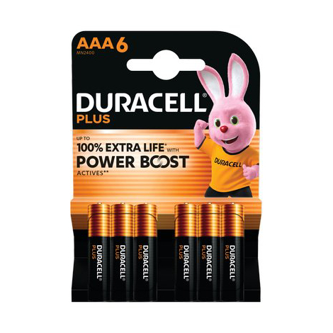Pila mini stilo aaa plus power boost duracell - Alcalina volt 1,5 cf=pz 6