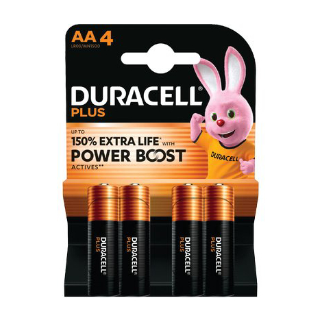 Pila stilo aa plus power boost duracell - Alcalina volt 1,5 cf=pz 4