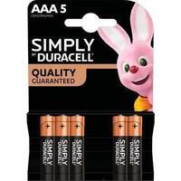 Pila mini stilo aaa simply duracell - Alcalina volt 1,5 cf=pz 5