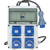 Quadro distribuzione blu pl220/2/2 vb - Prese cee blu x 2 sch+10/16 x 2 mm156x185 h.mm 338
