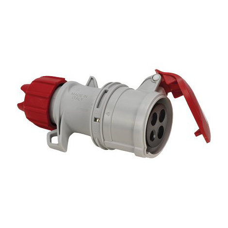 Presa mobile industriale rossa fme - 3p+t 16a ip55