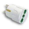 Adattatore  schuko  >  16a  bipasso  fme - Bianco  2p+t