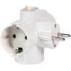 Adattatore triplo schuko-schuko+ int. 16a fme - Bianco 2p+t