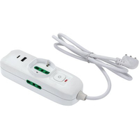 Multipresa bipasso schuko + termico triax fme - Bianco posti 3 2p+t 16a nâ°xmmq 3x0,75 mt 1,5