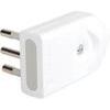 Spina mobile orientabile electraline - Bianco 2p+t 10a