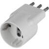 Adattatore  schuko  disassato  electraline - Bianco  2p+t  10a