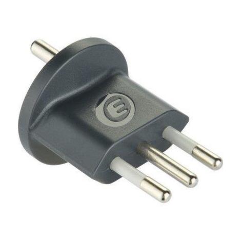 Adattatore  schuko  fisso  electraline - Grigio  2p+t  10a