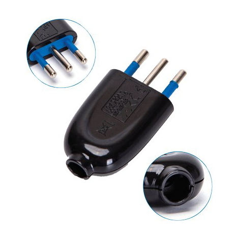 Spina mobile aigostar - Nero 2p+t 10a