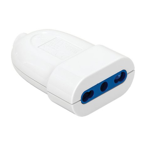 Presa mobile aigostar - Bianco 2p+t 16a bipasso