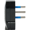 Spina mobile ribassata aigostar - Nero 2p+t 16a