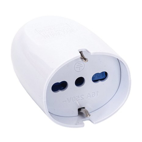 Presa mobile schuko aigostar - Bianco 2p+t 16a