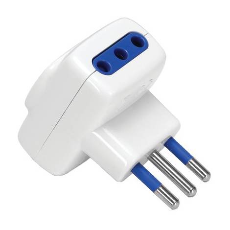 Adattatore triplo 10a-10a aigostar - Bianco 2p+t