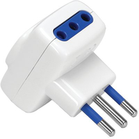 Adattatore triplo 10a-10a aigostar - Bianco 2p+t