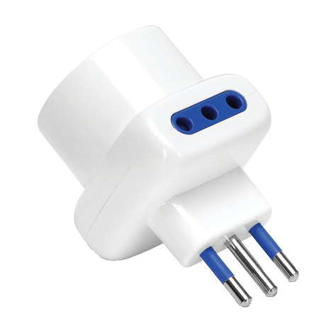 Adattatore triplo 10a-10a+schuko aigostar - Bianco 2p+t