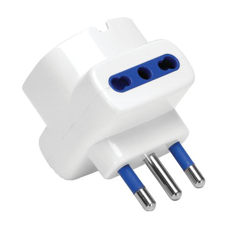 Adattatore triplo 16a-16a+schuko aigostar - Bianco 2p+t