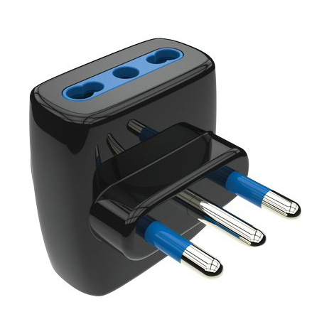 Adattatore triplo 16a-16a aigostar - Nero 2p+t