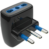 Adattatore triplo 16a-16a aigostar - Nero 2p+t