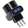 Adattatore triplo 10a-10a+schuko aigostar - Nero 2p+t