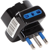 Adattatore triplo 16a-16a+schuko aigostar - Nero 2p+t