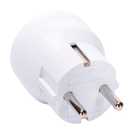 Adattatore schuko-16a bipasso aigostar - Bianco 2p+t