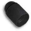 Portalampada  camicia  filettata - Resina  nero  e27  m10x1