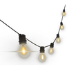 Catenaria + lampadine prolungabile fiesta century - Nera luce calda 12/24v 10xe27 mt 8,5
