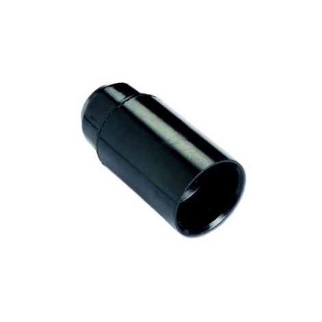 Portalampada camicia liscia electraline - Termoplastico nero e14 m10x1