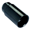 Portalampada camicia liscia electraline - Termoplastico nero e14 m10x1