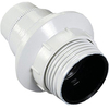 Portalampada camicia liscia + ghiera electraline - Termoplastico bianco e14 m10x1