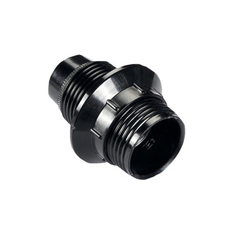 Portalampada camicia liscia + ghiera electraline - Termoplastico nero e14 m10x1
