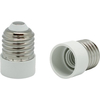 Adattatore lampada e27-e14 electarline - Termoplastico bianco