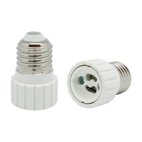 Adattatore lampada e27-gu10 electarline - Termoplastico bianco