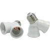 Portalampada sdoppiato e27 electarline - Termoplastico bianco