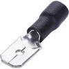 Terminale piatto maschio a stringere - Nero x cavo mmq 4,0/6,0 mm 8,1 cf=pz 15