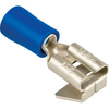 Terminale piatto maschio femmina a stringere - Blu mmq 1,5/2,5 mm 6,3 cf=pz 10