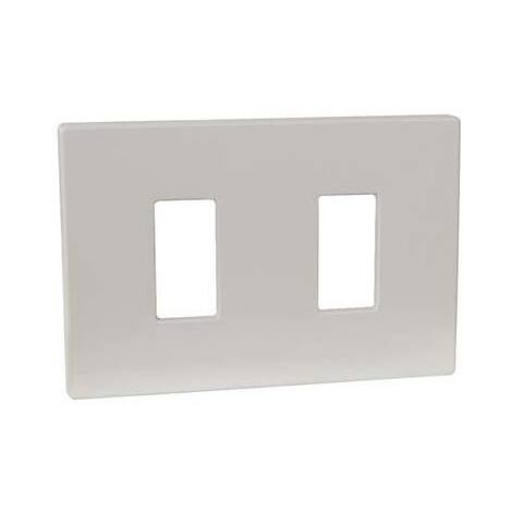 Placca  coprifrutti  venus  marlanvil - Resina  avorio  posti  2  mm  115x80