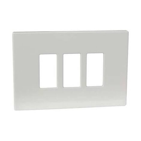 Placca  coprifrutti  venus  marlanvil - Resina  avorio  posti  3  mm  115x80