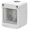 Involucro a parete + portella ip55 - Posti 2 mm 67x83 h.mm 65 x abm