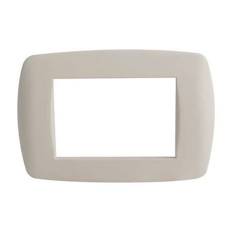 Placca  coprifrutti  millenium  marlanvil - Avorio  posti  3  mm  122x83