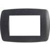 Placca  coprifrutti  millenium  marlanvil - Nero  flash  posti  3  mm  122x83