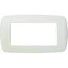 Placca  coprifrutti  millenium  marlanvil - Bianco  posti  4  mm  150x83