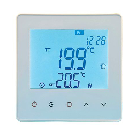 Cronotermostato qubo touch v2 bravo - 5/35â°c lcd 3,1" mm 86x86x28