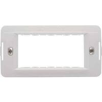 Supporto  frutti  aqua  marlanvil - Pc  bianco  posti  4