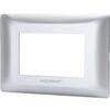 Placca coprifrutti ab matix - Argento posti 3 mm 120x85