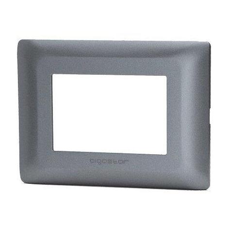 Placca coprifrutti ab matix - Grigio scuro posti 3 mm 120x85