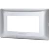 Placca coprifrutti ab matix - Argento posti 4 mm 140x85