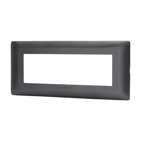 Placca coprifrutti abm - Nero posti 6 mm 190x85