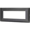 Placca coprifrutti abm - Nero posti 6 mm 190x85
