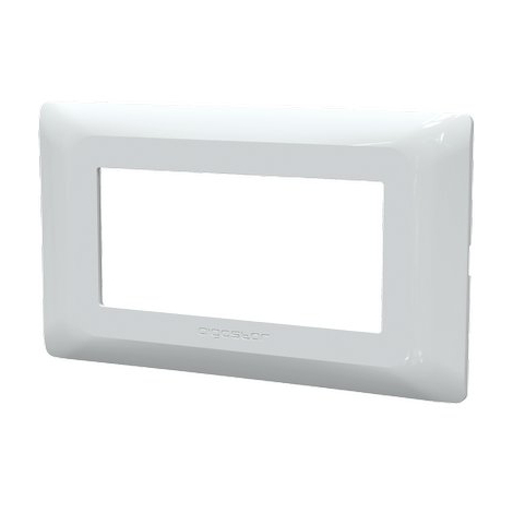 Placca coprifrutti abm - Bianco posti 4 mm 140x85
