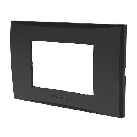 Placca coprifrutti avp - Nero posti 3 mm 120x85